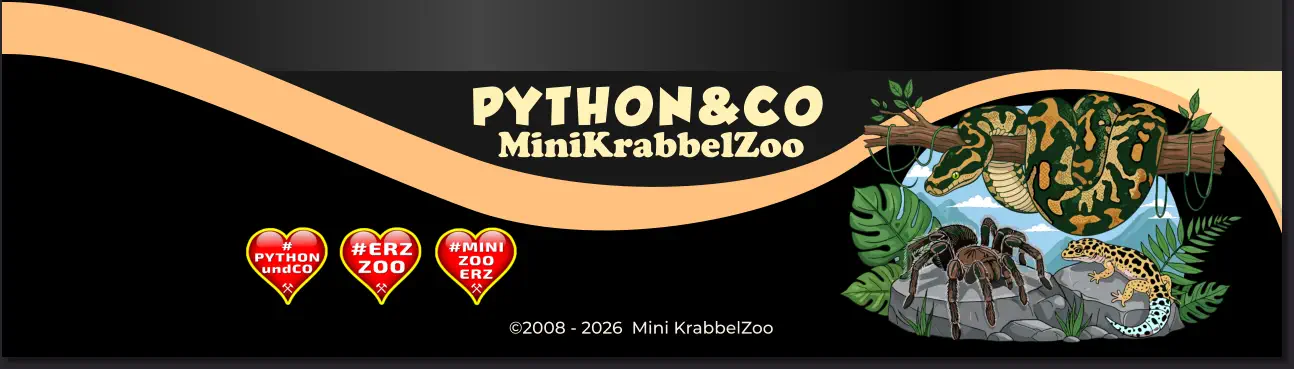 ©2008 - 2026  Mini KrabbelZoo PYTHON&CO MiniKrabbelZoo