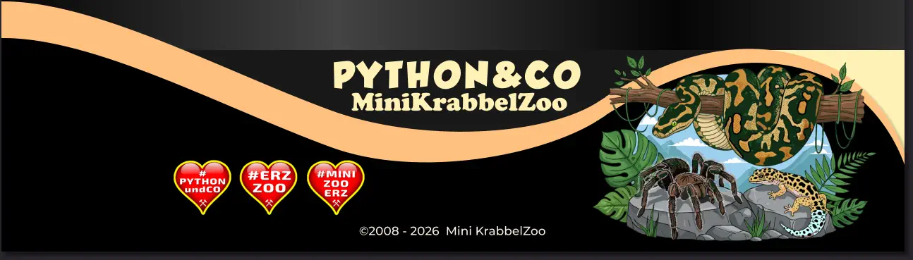 ©2008 - 2026  Mini KrabbelZoo PYTHON&CO MiniKrabbelZoo