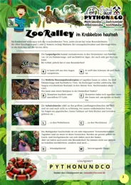 ZooRalley bei PYTHON&CO MiniKrabbelZoo